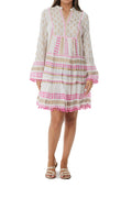 1836 White Long Sleeve Shirt Dress
