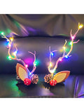 2-Pack LED Reindeer Antler Hair Clips