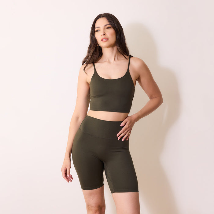 24/7 Revitalise Cycling Shorts - Deep Olive