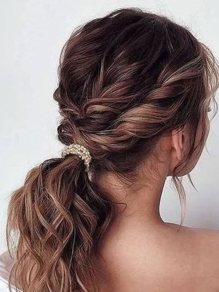 3-Pack Pearl Elastic Hair Bands