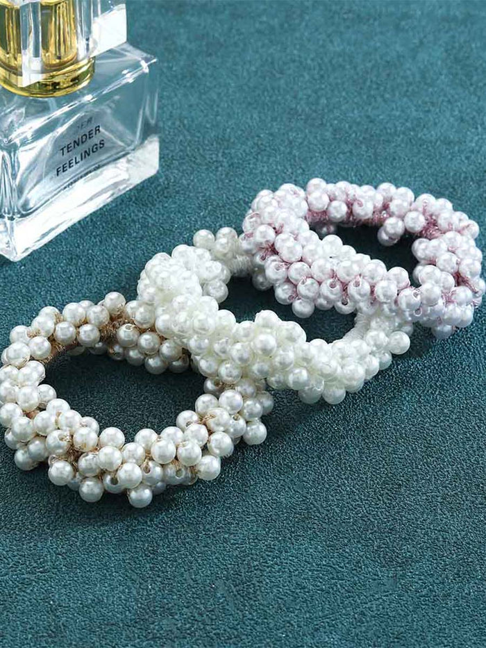 3-pack Pearl Ponytail Holder
