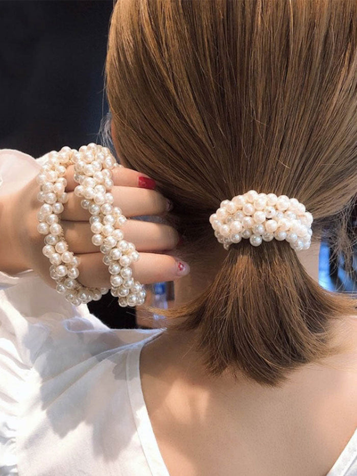 3-pack Pearl Ponytail Holder