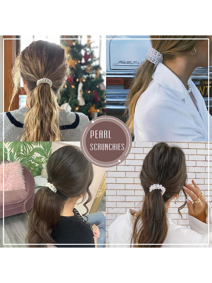 3-pack Pearl Ponytail Holder