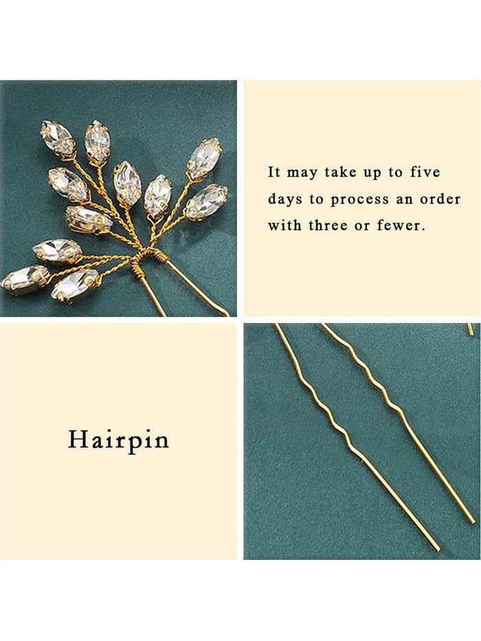 3-Piece Crystal Wedding Hairpin