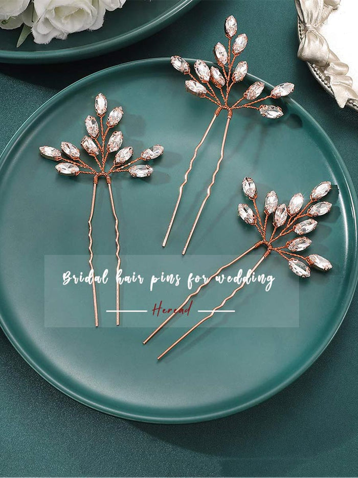 3-Piece Crystal Wedding Hairpin
