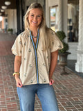 All Pulled Together Cream Top