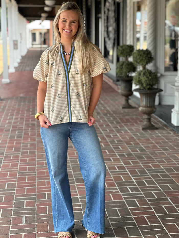 All Pulled Together Cream Top
