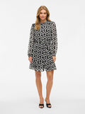 Allie Long Sleeve Mini Dress (Black Beauty/Retro Birch)