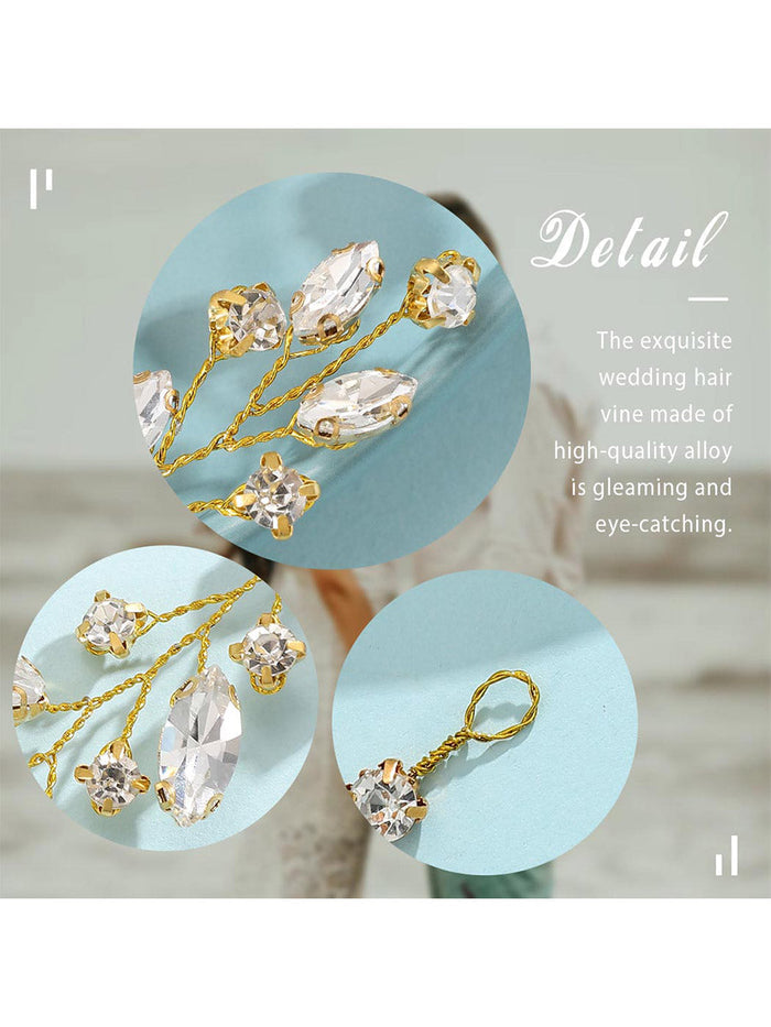 Alloy Vine Crystal Hair Accessories