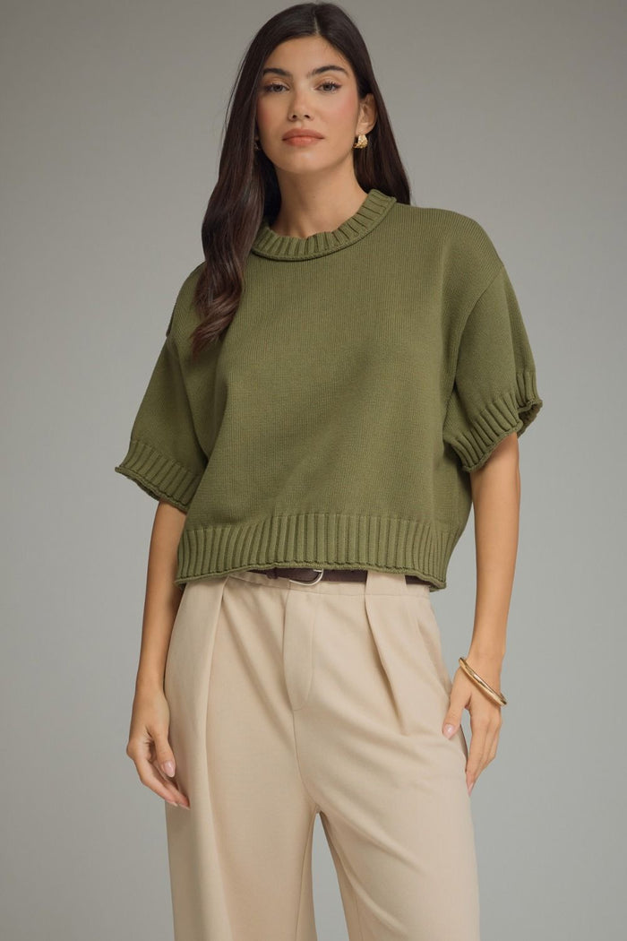 Always In Place Top Olive