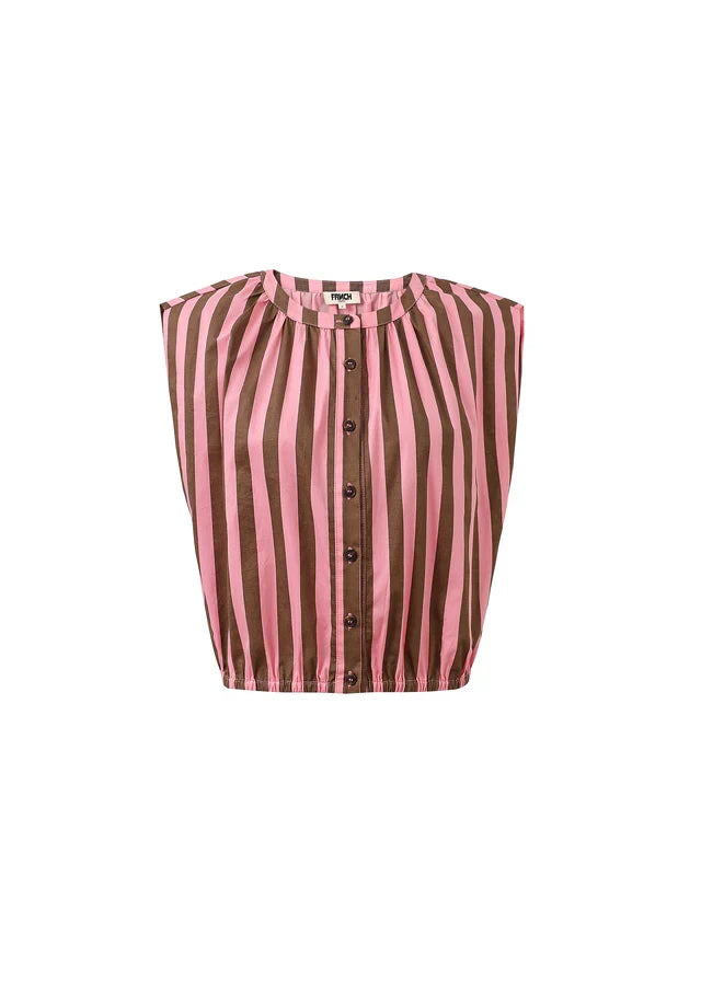 Ani Sleeveless Top (Pink/Brown)