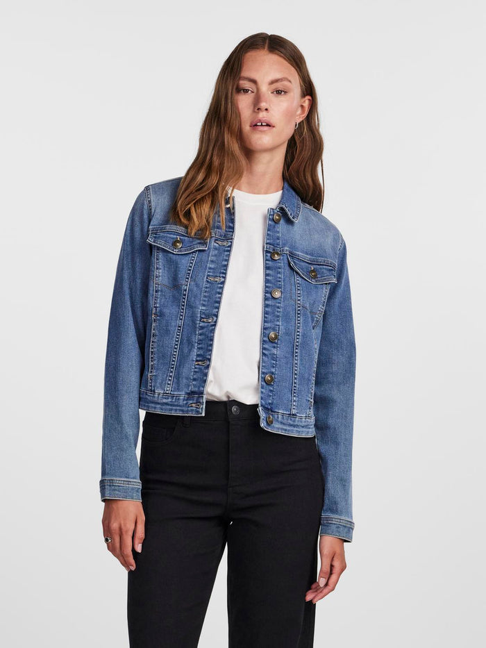 Annie Denim Jacket (Medium Blue)