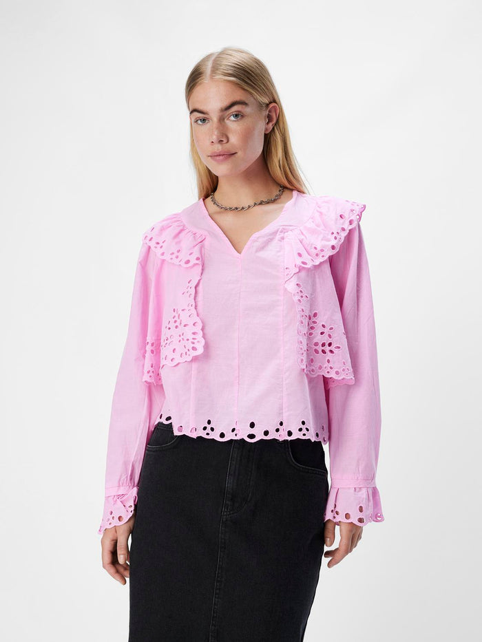 Aoife Frill Top (Pink Frosting)