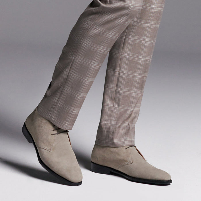 Arden Chukka Boot // Rustic Clay Grey Suede - SARTORO