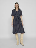 Ashly Short Sleeve Midi Dress (Navy/Gia)