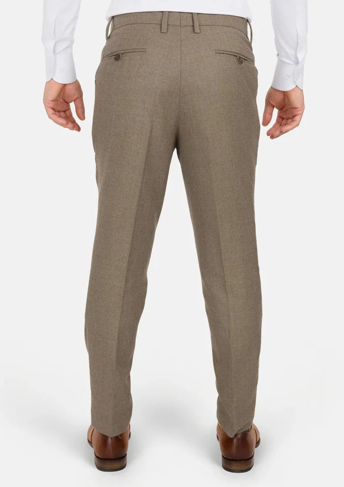 Astoria Brown Flannel Pants - SARTORO