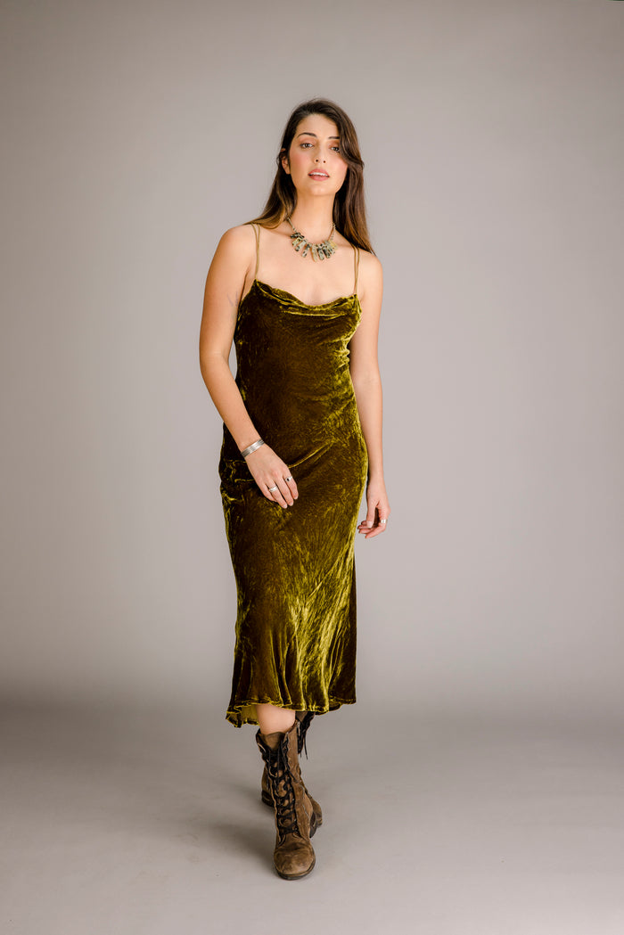 silk velvet / magical moss / ex small