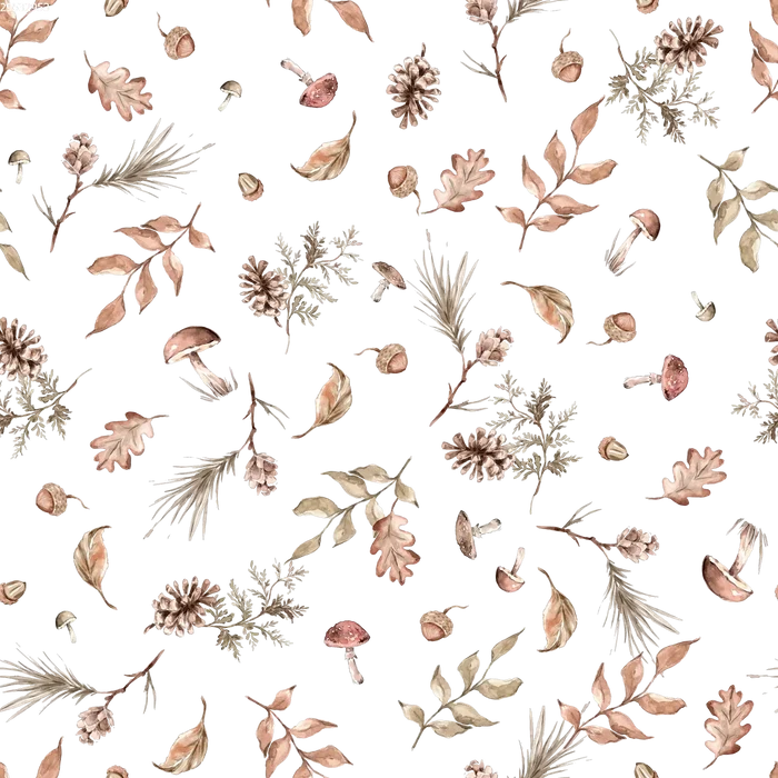Autumn Elements Off White - Family Fabrics B.V.