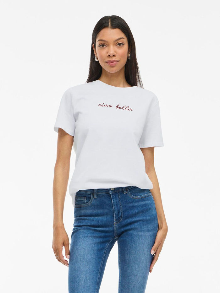 Avery T-Shirt (Red/Optical Snow)