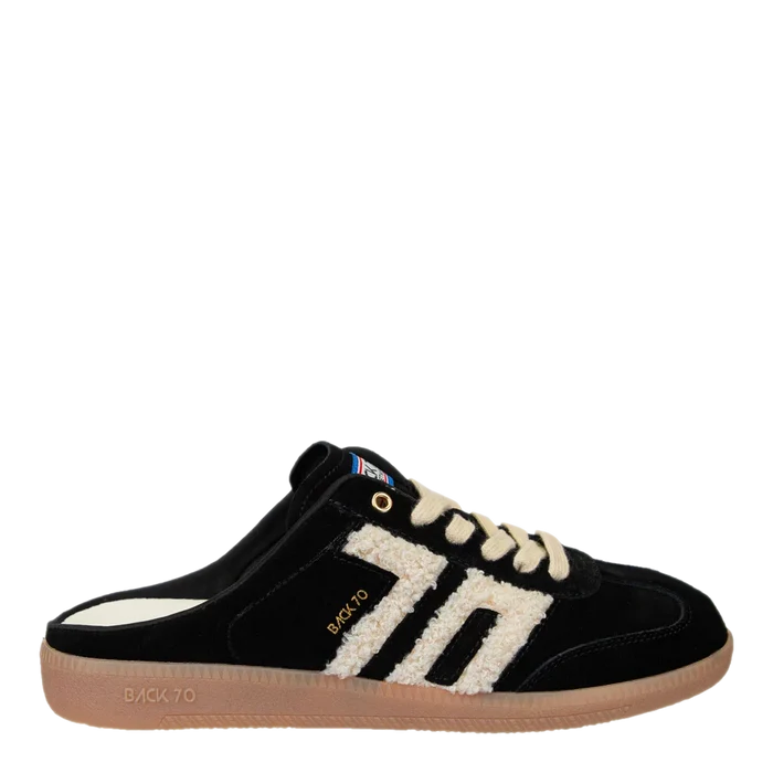 Back 70 EASTER in BLACK Backless Sneakers