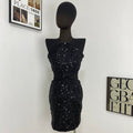 Backless Sequined Dress