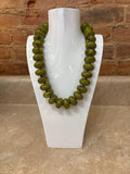 Bailey Chartreuse Beaded Necklace