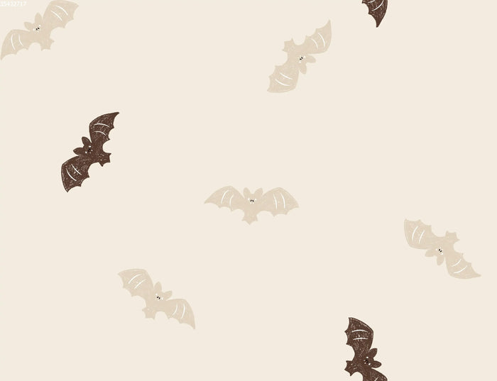 Bats Brown Beige Big - Family Fabrics B.V.