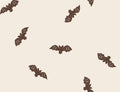 Bats Brown Big - Family Fabrics B.V.