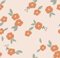 Bees and Flowers Peach - Family Fabrics B.V.