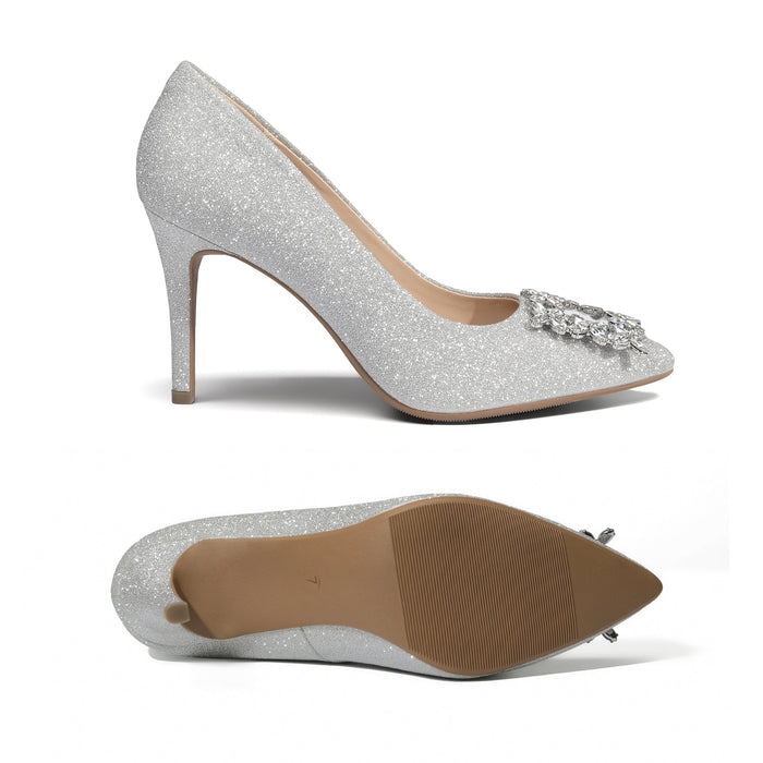 Belle Vie Stiletto Sparkly Pumps