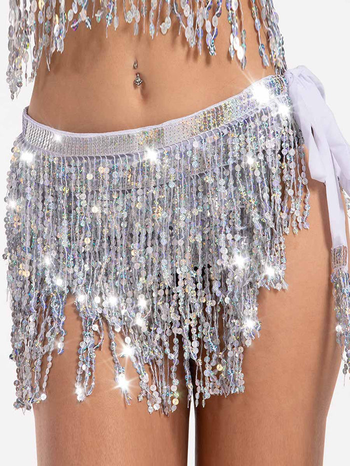 Belly Sequin Tassel Dance Skirt