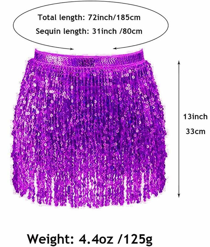 Belly Sequin Tassel Dance Skirt