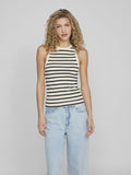 Bena O-Neck Tank Top (Eggnog/Black)