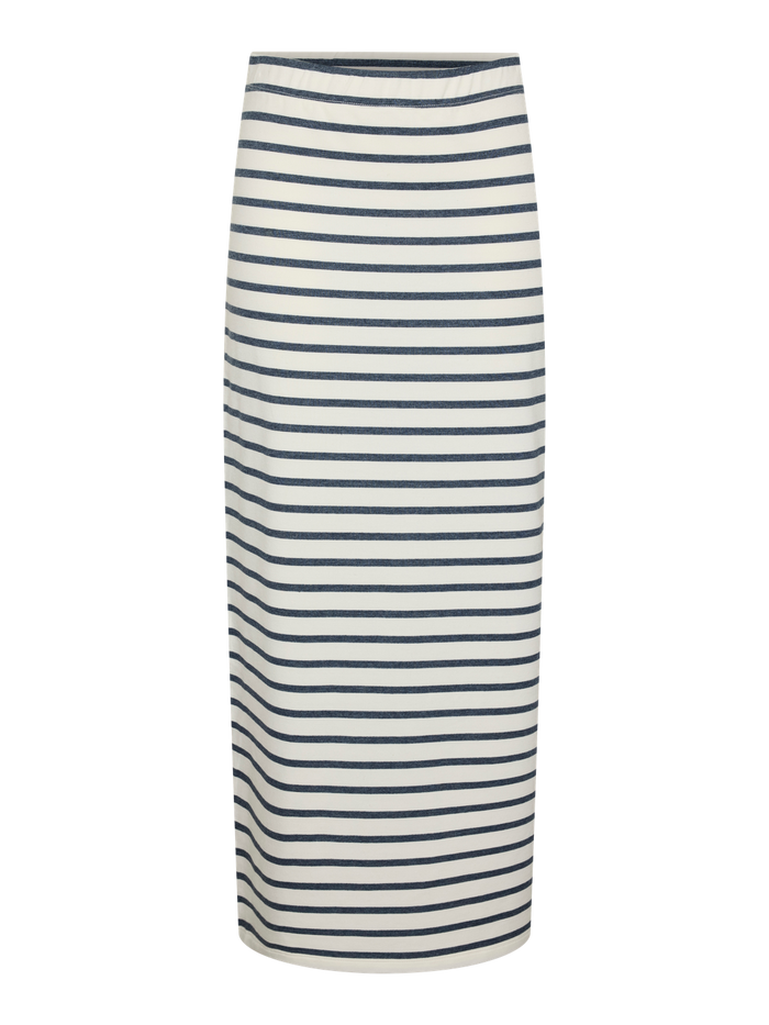 Bibbi Maxi Skirt (Navy Blazer/Cloud Dancer)