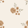 Big Dried Browny Flowers - Family Fabrics B.V.
