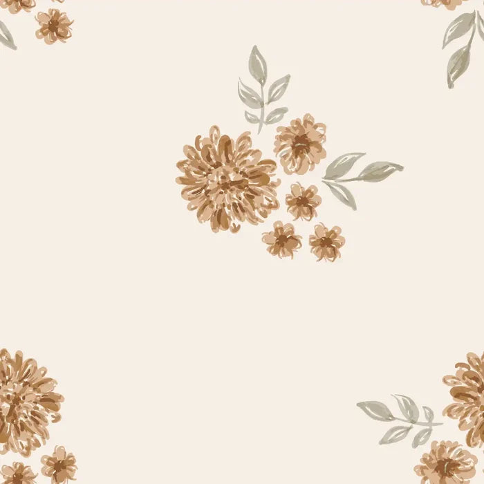 Big Dried Browny Flowers - Family Fabrics B.V.
