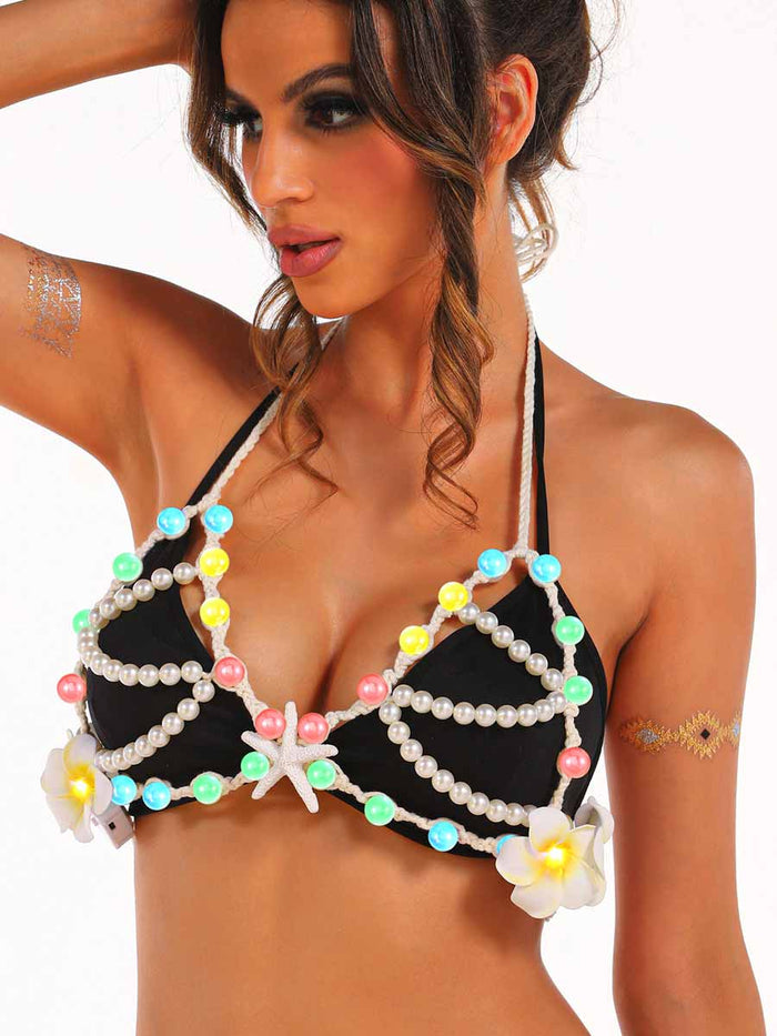 Bohemian LED Beaded Bra Top