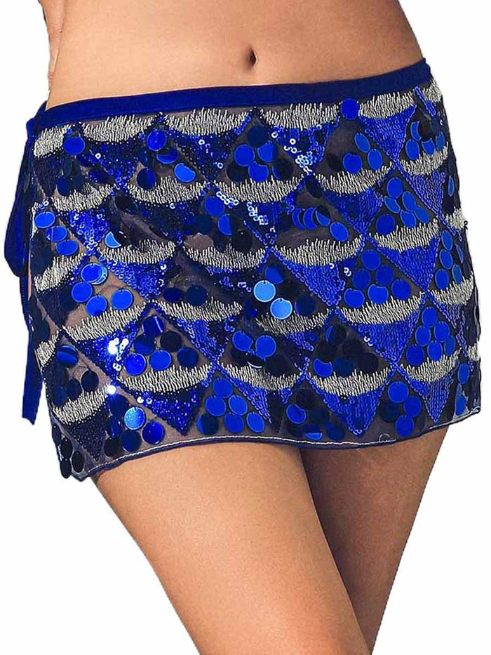Bohemian Sequin Mini Skirt