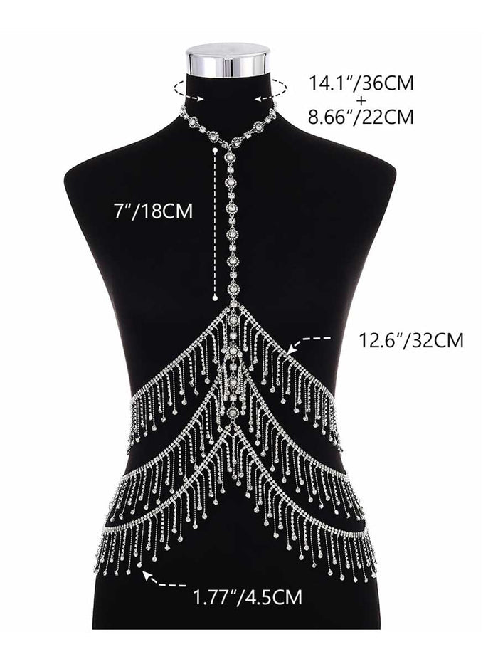Bohemian Shiny Rhinestone Body Chain