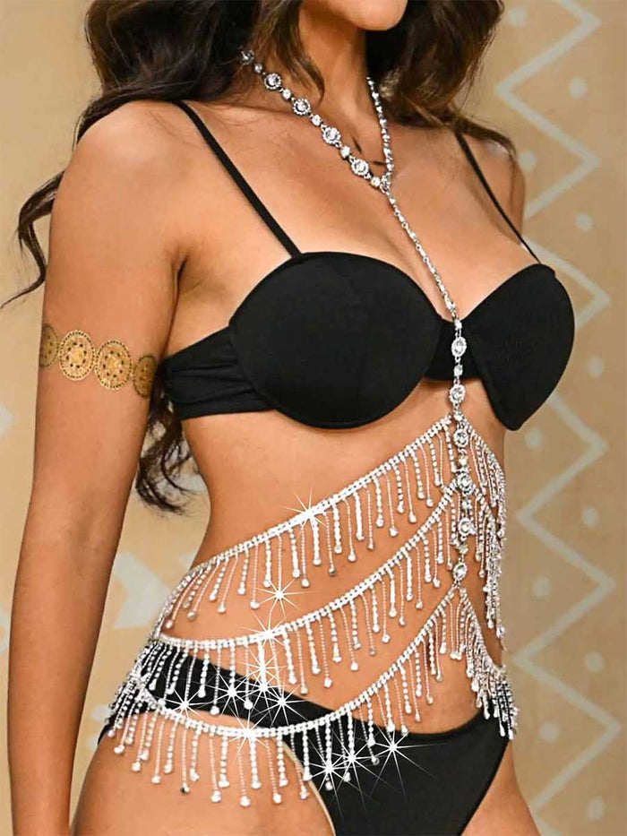 Bohemian Shiny Rhinestone Body Chain