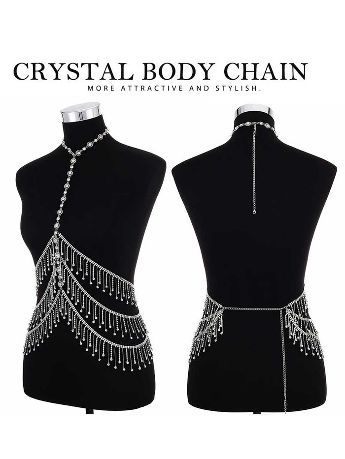 Bohemian Shiny Rhinestone Body Chain