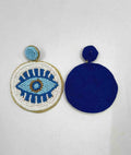 Bohemian Statement Beaded Evil Eye Earrings