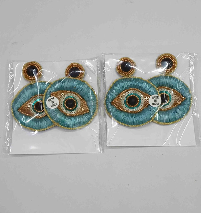 Bohemian Statement Beaded Evil Eye Earrings