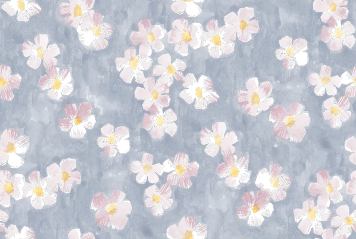 Bold Floral Blue Big - Family Fabrics B.V.