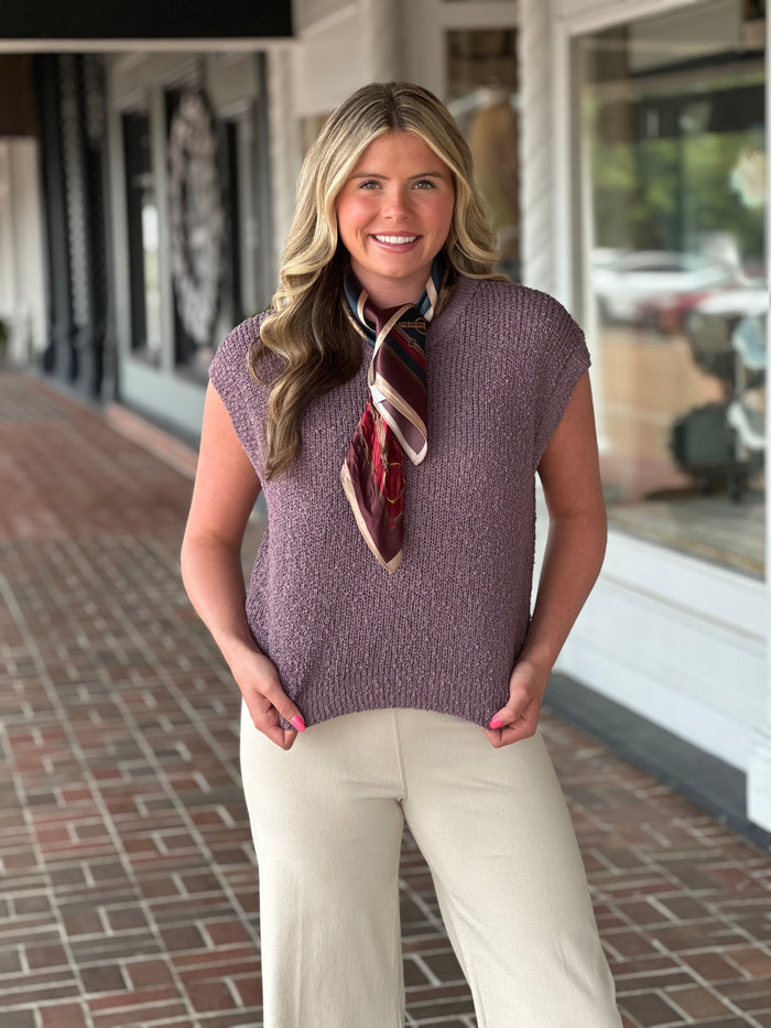 Bound To Happen Top in Muted Raisin