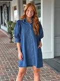 Bound Together Denim Mini Dress