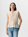 Bree Sleeveless Top (Sandshell)
