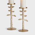 Brier Candle Stands, Set of 2