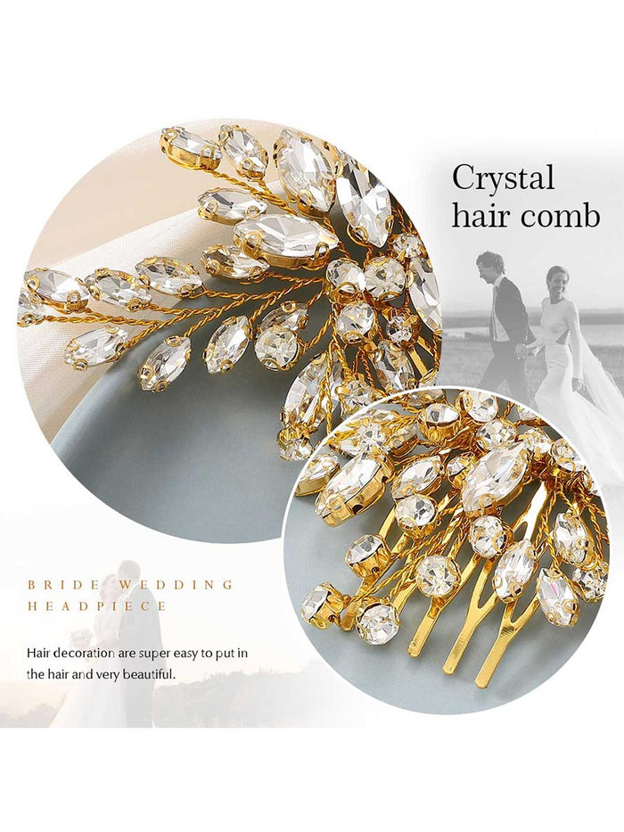 Brilliant Crystal Bridal Wedding Hair Comb