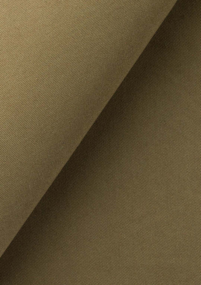 British Khaki Cotton Chino Pants - SARTORO